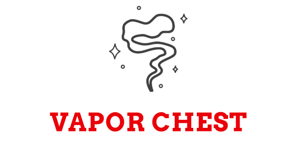 Vapor Chest Logo showing vapor rising 